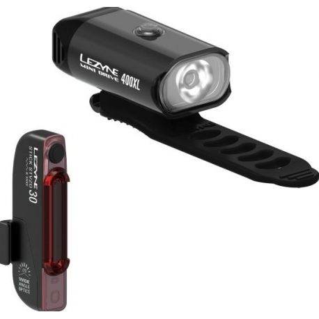 Lezyne Mini Drive 400/Stick Pair 400/30 Black